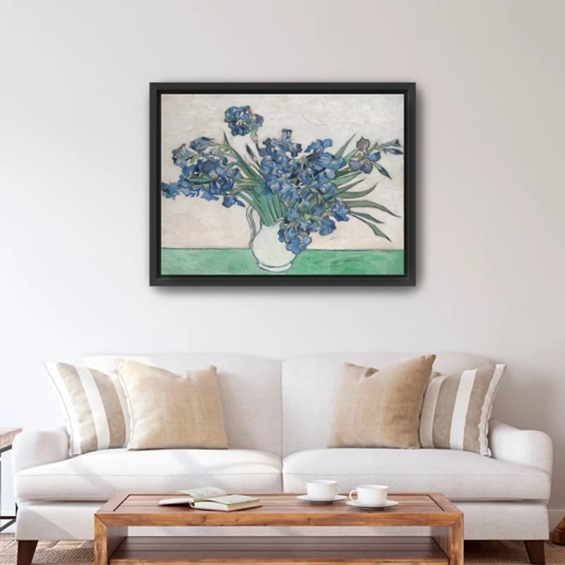 Irises II Framed Canvas Art Print, 42x32 in.