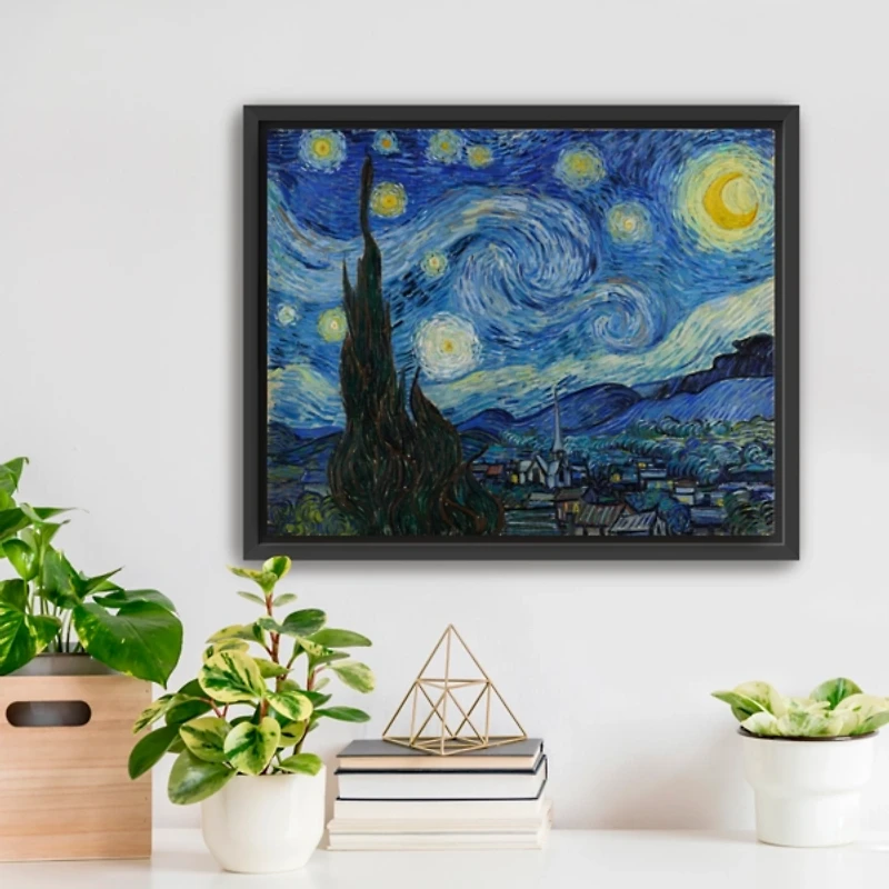 Starry Night Framed Canvas Art Print