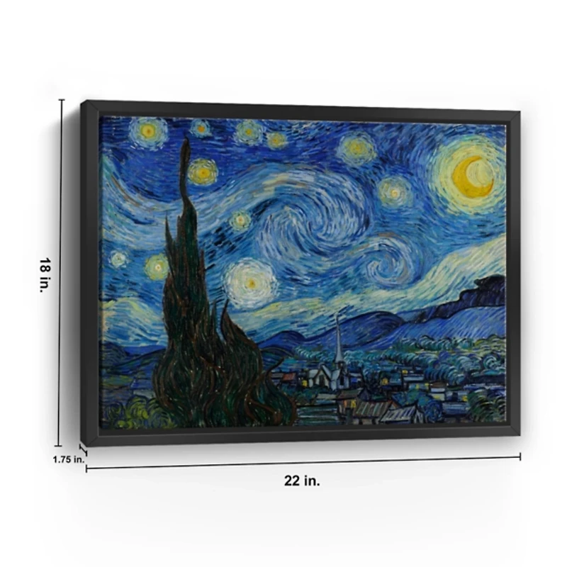 Starry Night Framed Canvas Art Print