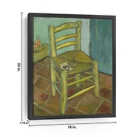 Van Gogh's Chair Framed Canvas Art Print