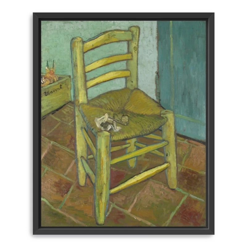 Van Gogh's Chair Framed Canvas Art Print