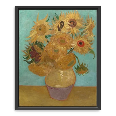 Vase with Twelve Sunflowers Canvas Art Print