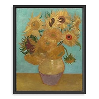 Vase with Twelve Sunflowers Canvas Art Print