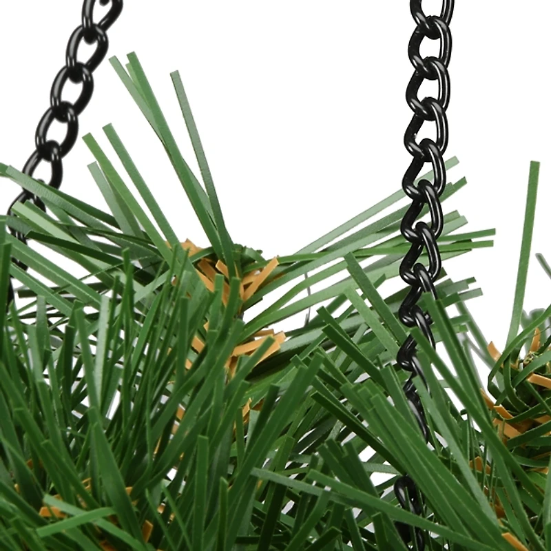 Pre-Lit Tiffany Fir Christmas Hanging Basket