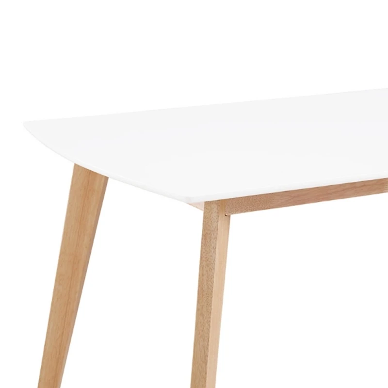 Two-Tone Mid-Century Modern Wood Dining Table