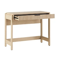 Natural Modern 1-Drawer Reeded Desk