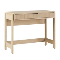Natural Modern 1-Drawer Reeded Desk