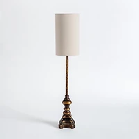 Bronze Candlestick Buffet Lamp