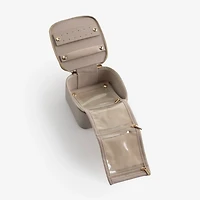 Greige Monogram B Travel Jewelry Box with Handle