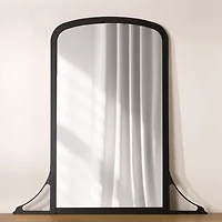 Dana Black Metal Mantel Wall Mirror