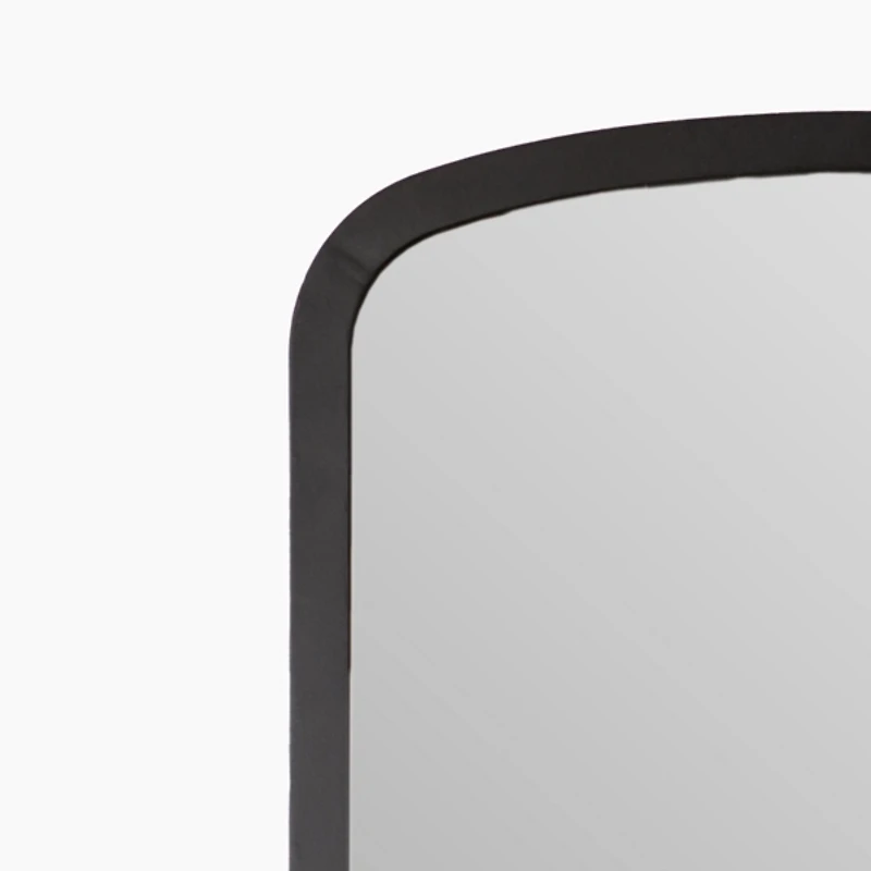 Dana Black Metal Mantel Wall Mirror