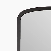 Dana Black Metal Mantel Wall Mirror