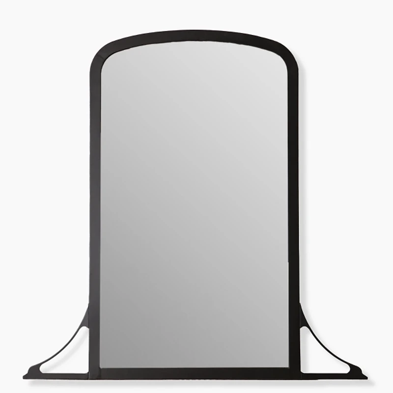 Dana Black Metal Mantel Wall Mirror
