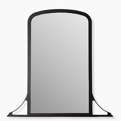 Dana Black Metal Mantel Wall Mirror