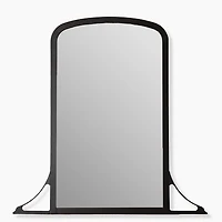 Dana Black Metal Mantel Wall Mirror