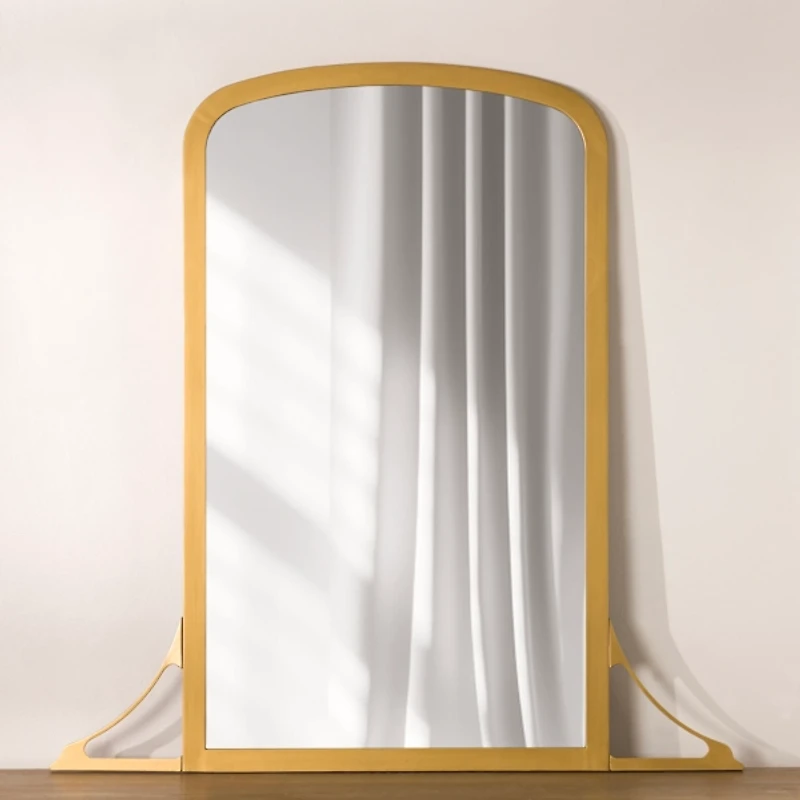 Dana Gold Metal Mantel Wall Mirror