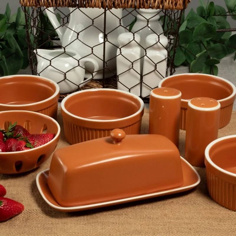 Tempo Terracotta 7-pc. Countertop Accessory Set