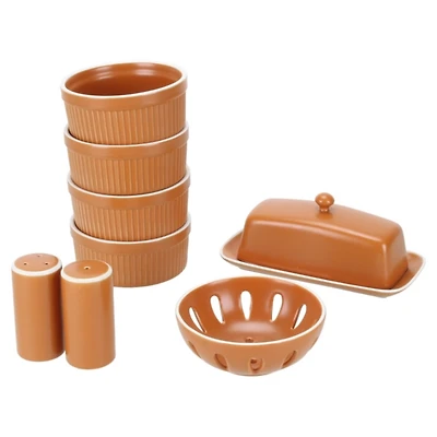 Tempo Terracotta 7-pc. Countertop Accessory Set