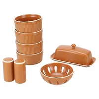 Tempo Terracotta 7-pc. Countertop Accessory Set