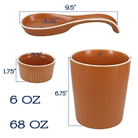 Tempo Terracotta 6-pc. Countertop Accessory Set