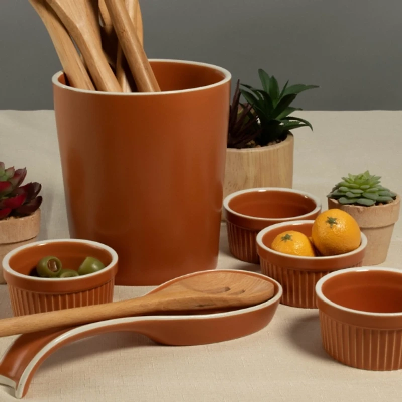 Tempo Terracotta 6-pc. Countertop Accessory Set