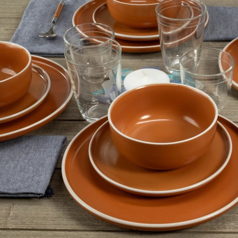 Terracotta Stoneware -pc. Dinnerware Set