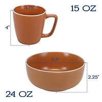 Terracotta Stoneware 16-pc. Dinnerware Set