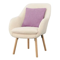 Sherpa Wingback Charlie Accent Chair