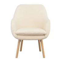 Sherpa Wingback Charlie Accent Chair