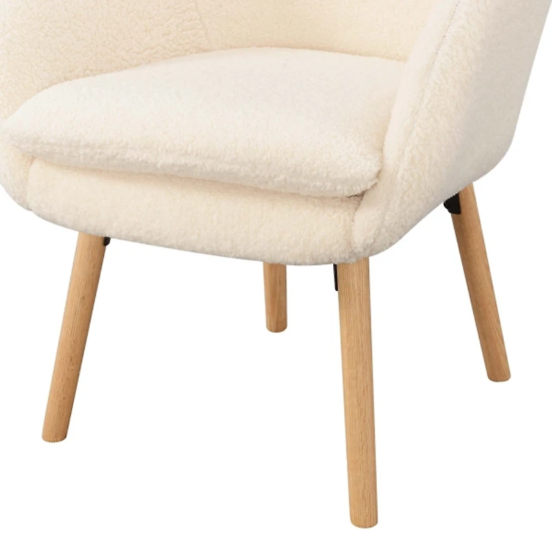 Sherpa Wingback Charlie Accent Chair