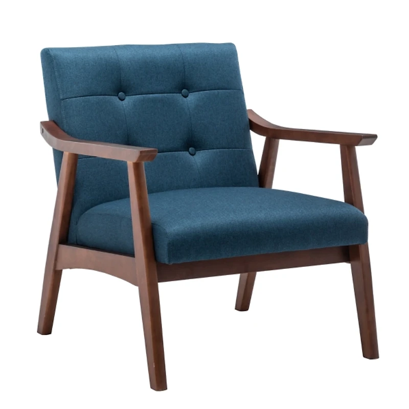 Blue Tufted Natalie Accent Chair