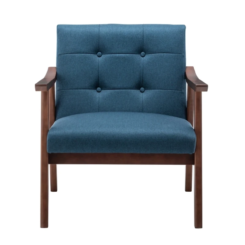 Blue Tufted Natalie Accent Chair