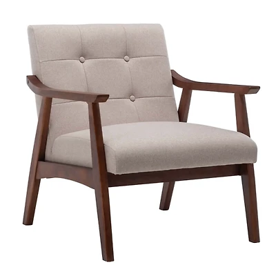 Beige Tufted Natalie Accent Chair
