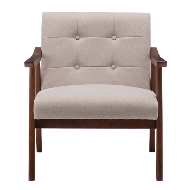 Beige Tufted Natalie Accent Chair