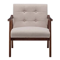 Beige Tufted Natalie Accent Chair