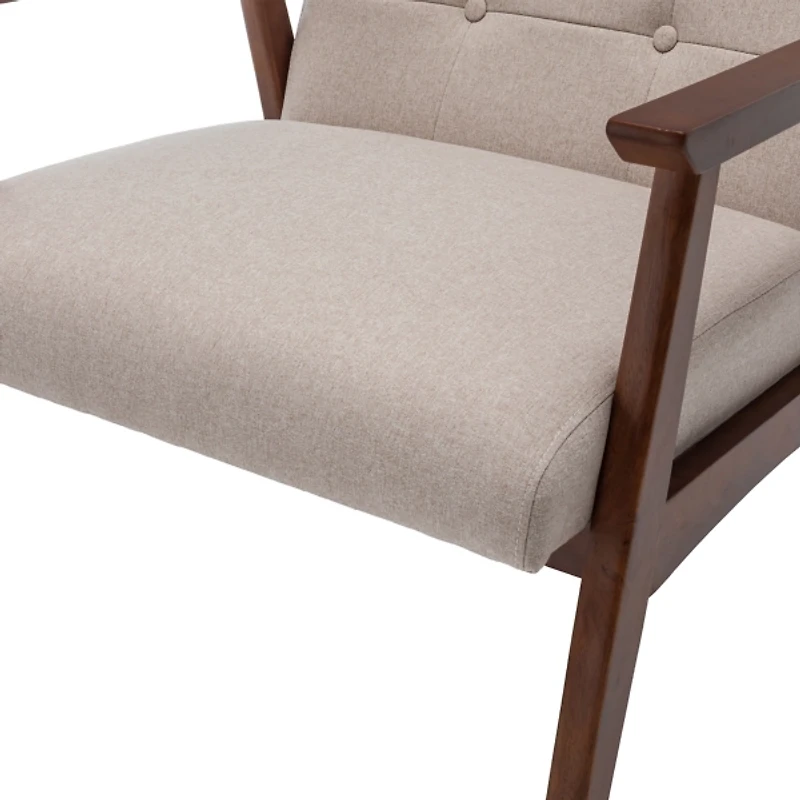 Beige Tufted Natalie Accent Chair