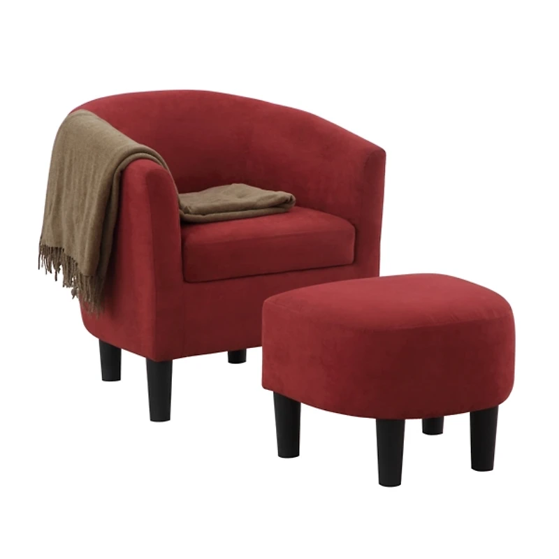 Churchill Accent Chair & Ottoman Set