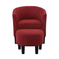 Churchill Accent Chair & Ottoman Set