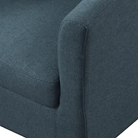Navy Diamond Tufted Accent Chair & Ottoman Set