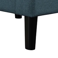 Navy Diamond Tufted Accent Chair & Ottoman Set