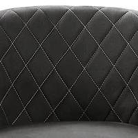 Black Diamond Tufted Accent Chair & Ottoman Set