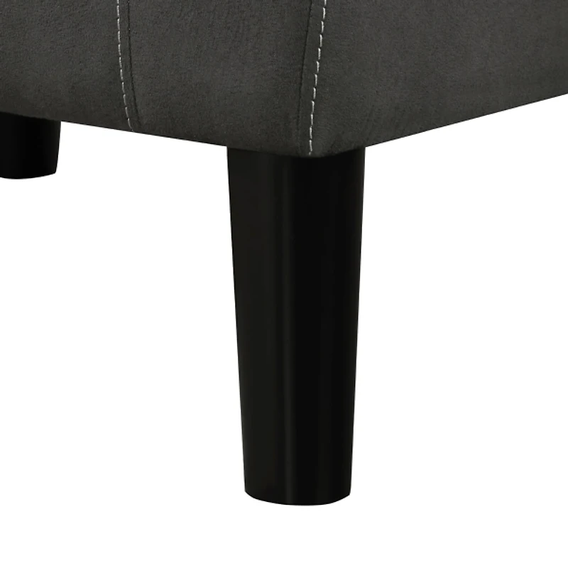 Black Diamond Tufted Accent Chair & Ottoman Set