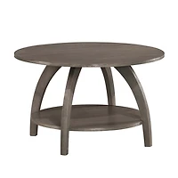 Aldrin Round Grey Wash Coffee Table