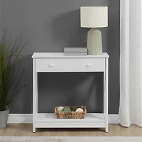 Oxford White X-Panel Console Table