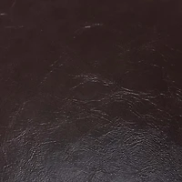 Brown Faux Leather Natasha Ottoman Stool