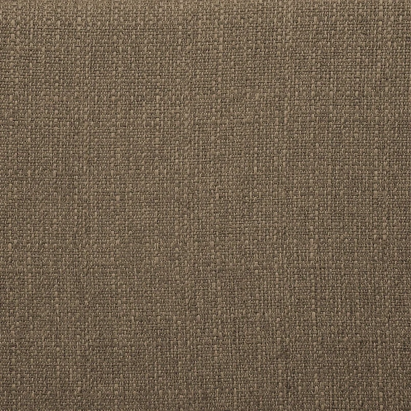 Tan Upholstered Eliza Round Storage Ottoman