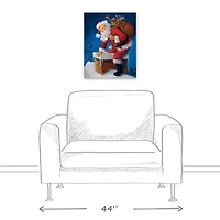 Here Comes Santa Canvas Art Print