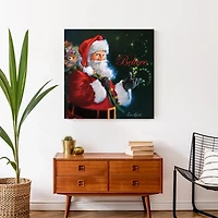 Believe Santa Claus Canvas Art Print