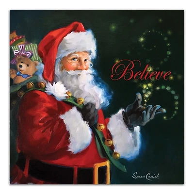 Believe Santa Claus Canvas Art Print