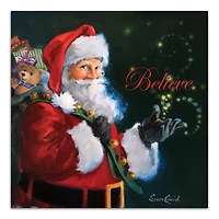 Believe Santa Claus Canvas Art Print